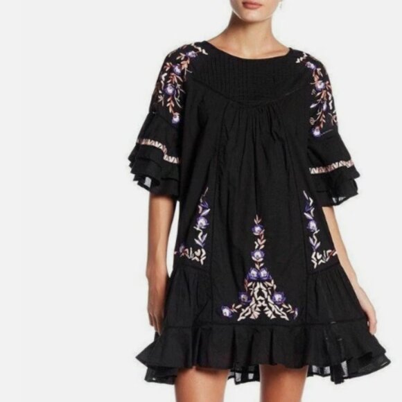 FREE PEOPLE EMBROIDERED PAVLO DRESS - Picture 4 of 10